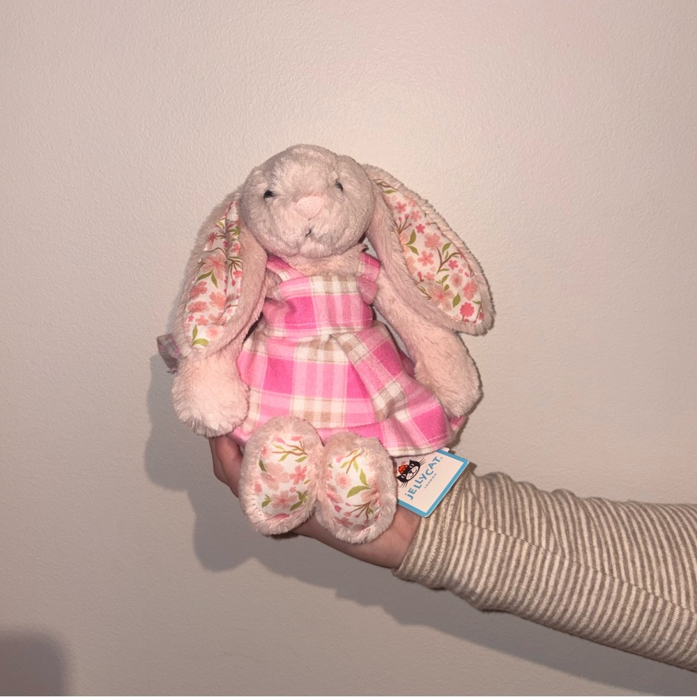Pink Plaid Handmade Jellycat Dress